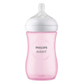 Philips Avent Natural Response Baby Bottle 260ml – Pink – Breast-Like Teat – 1m+