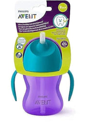 Philips Avent Spout Cup 200ml – Purple/Blue – 100% Leak-Proof, Dentist Recommended – 9m+