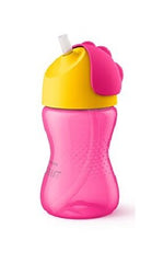 Philips Avent Bendy Straw Cup 300ml – Pink/Yellow – Dentist Recommended, BPA-Free – 12m+