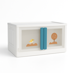 BLC-1 Multi-Layer Modular Children’s Wardrobe with Transparent Doors & Cartoon Print