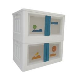 BLC-1 Multi-Layer Modular Children’s Wardrobe with Transparent Doors & Cartoon Print