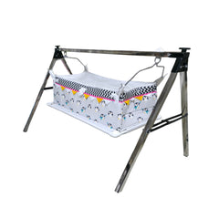Soft-Sided Baby Cradle with Hanging Design – Comfortable & Portable Sleep Space
