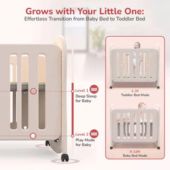 R for Rabbit Dream N Play 2-in-1 Baby Cot