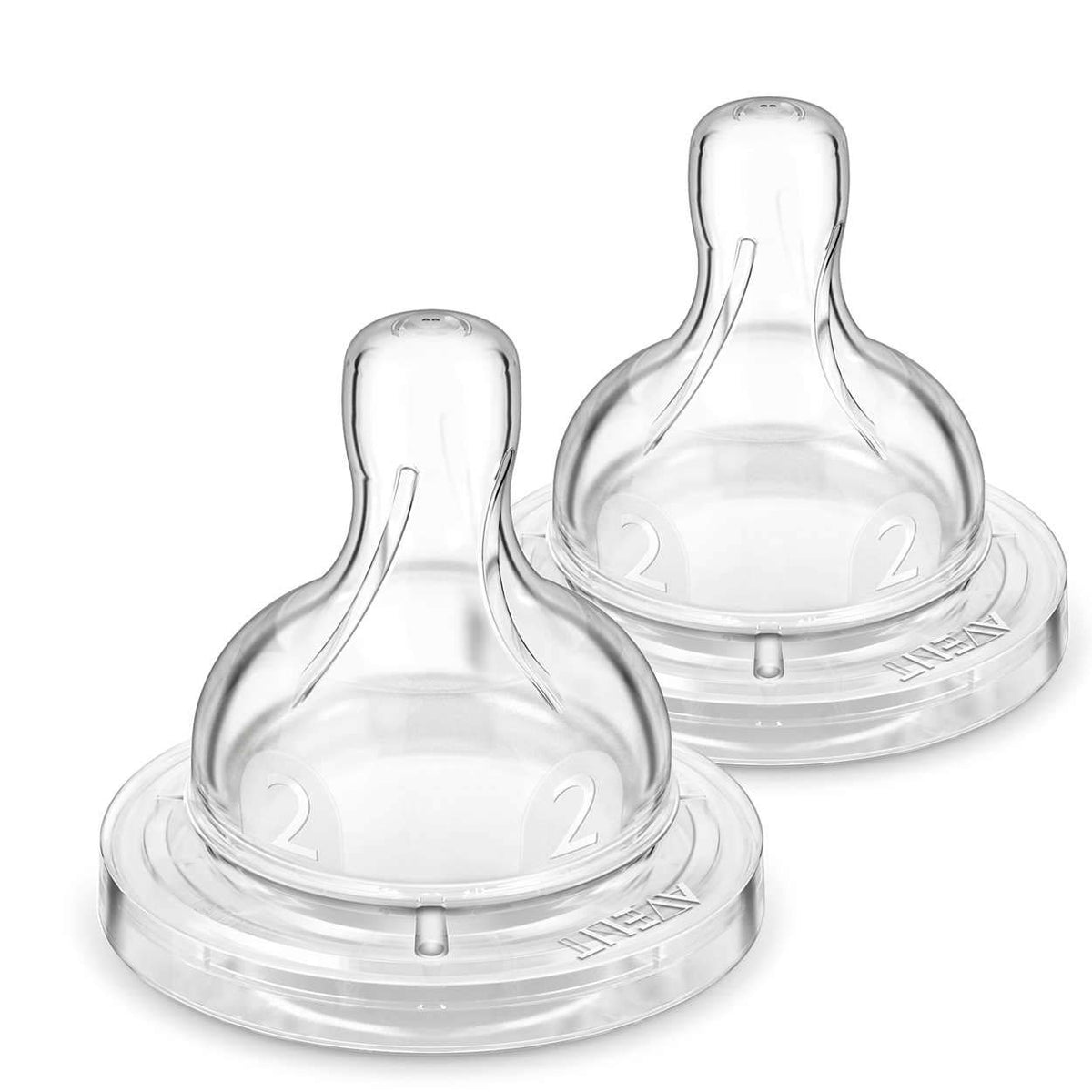 Philips Avent Anti-Colic Slow Flow Teats – Pack of 2 – 1m+ – BPA-Free