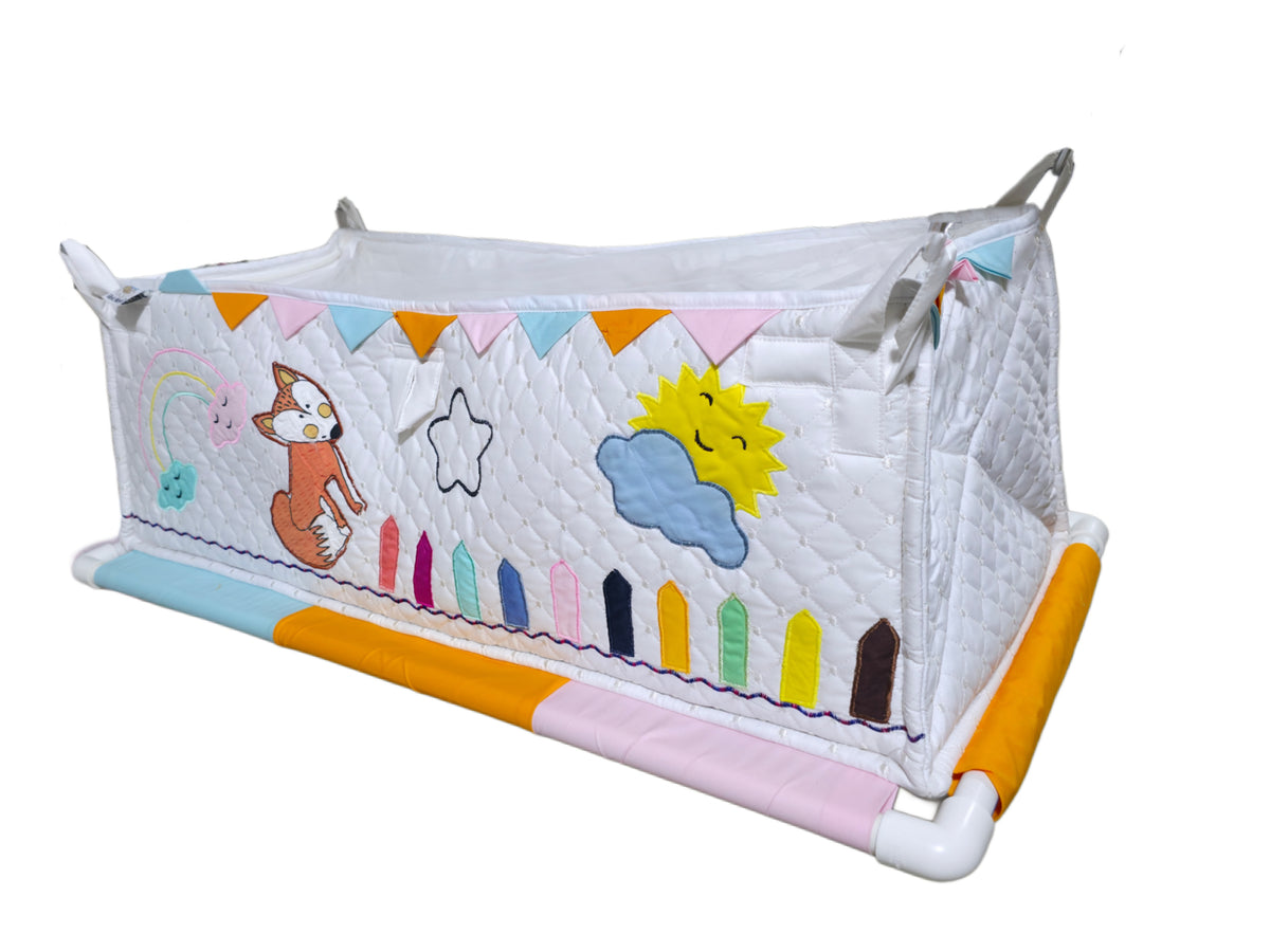 Fox & Crayon Quilted Baby Cradle Cloth | Hanging Jhula for Newborns ...