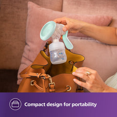 Philips Avent Essential Manual Breast Pump – Soft Silicone Cushion – BPA-Free