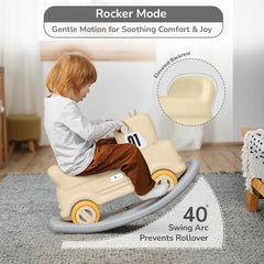 Rock N Ride 3-in-1 Balance Board, Ride-On & Rocker for Kids (1–4 Years)