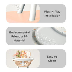 R for Rabbit Cherry Berry Safari 3-in-1 Convertible Baby High Chair