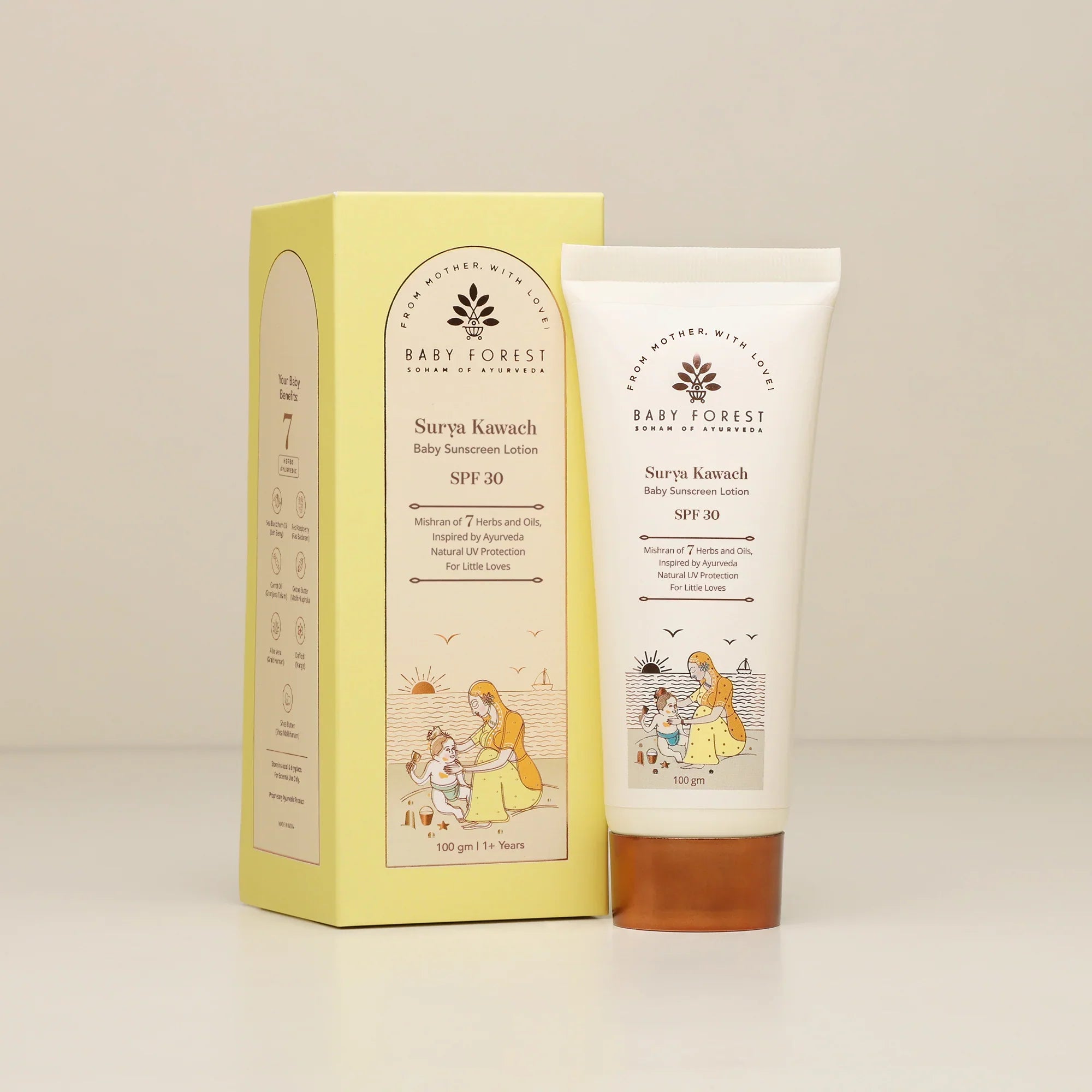 Surya Kawach SPF30 Baby Sunscreen Lotion