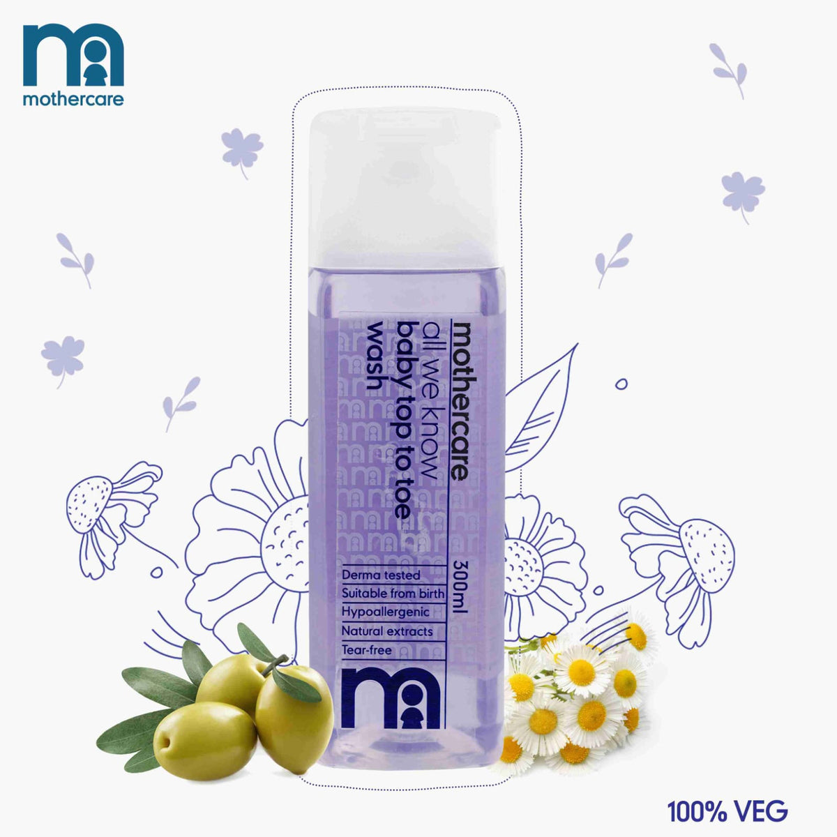 Mothercare All We Know Baby Top to Toe Wash – 300ml Gentle Care for Your Baby’s Delicate Skin