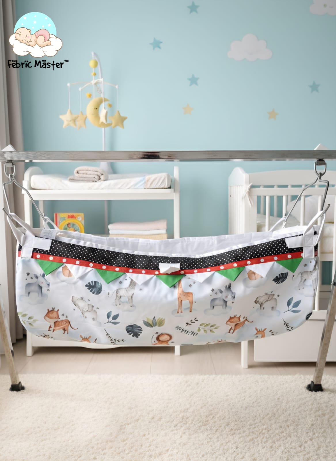 Fabric Master™ Premium Cotton Baby Hammock (Jhula) – Designer Print Collection