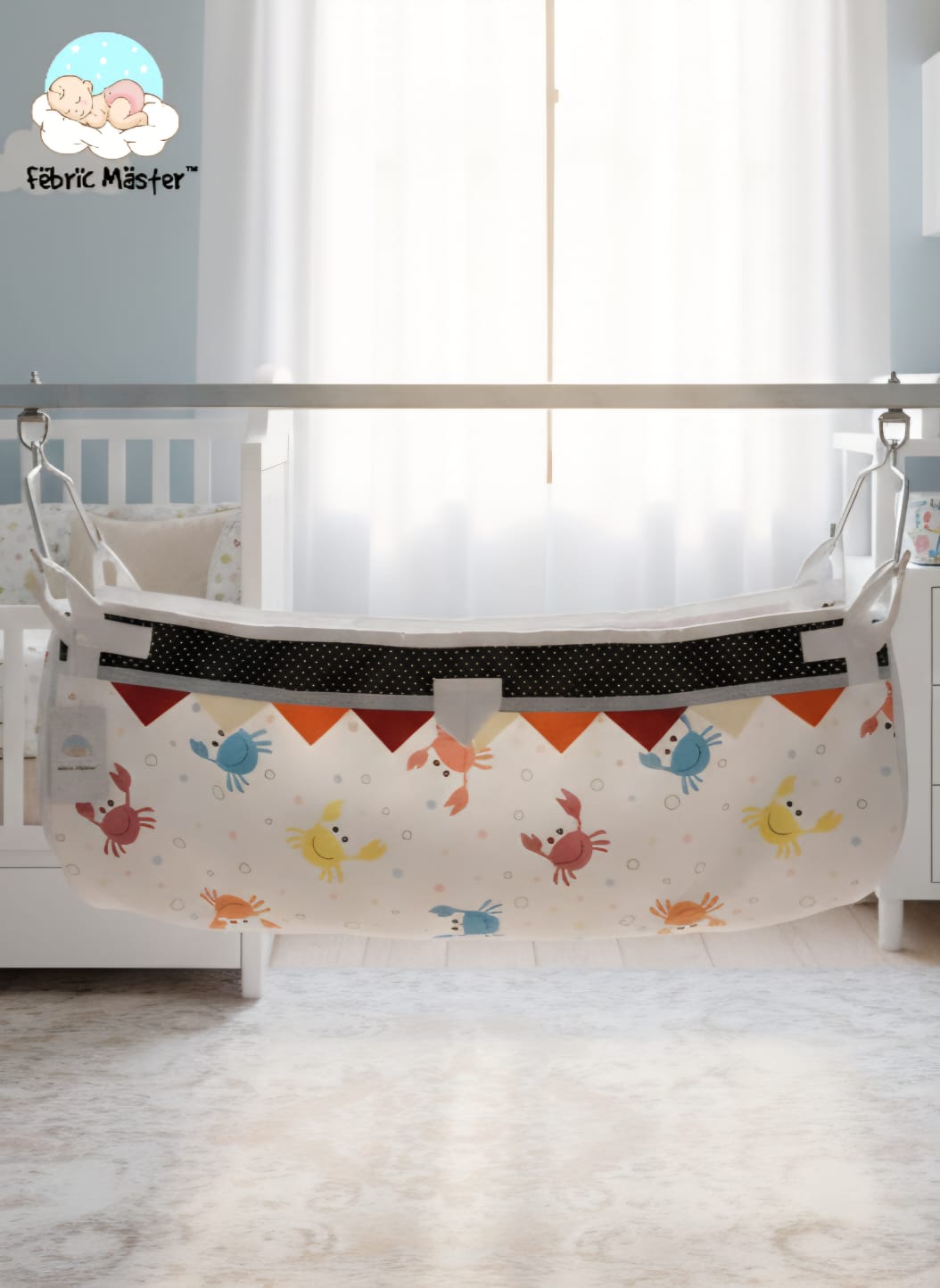 Fabric Master™ Premium Cotton Baby Hammock (Jhula) – Designer Print Collection