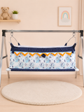 Premium Digital Print Cotton Baby Cradle (Paraniyu) with Steel Stand