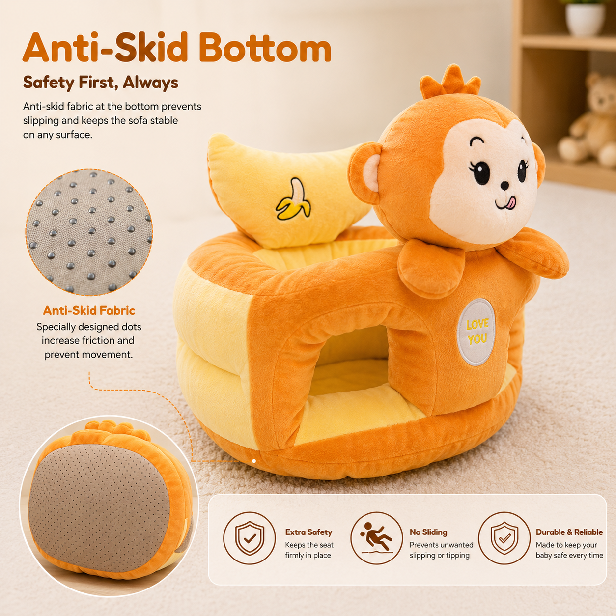 Premium Baby Seating Sofa – Comfort, Support & Security