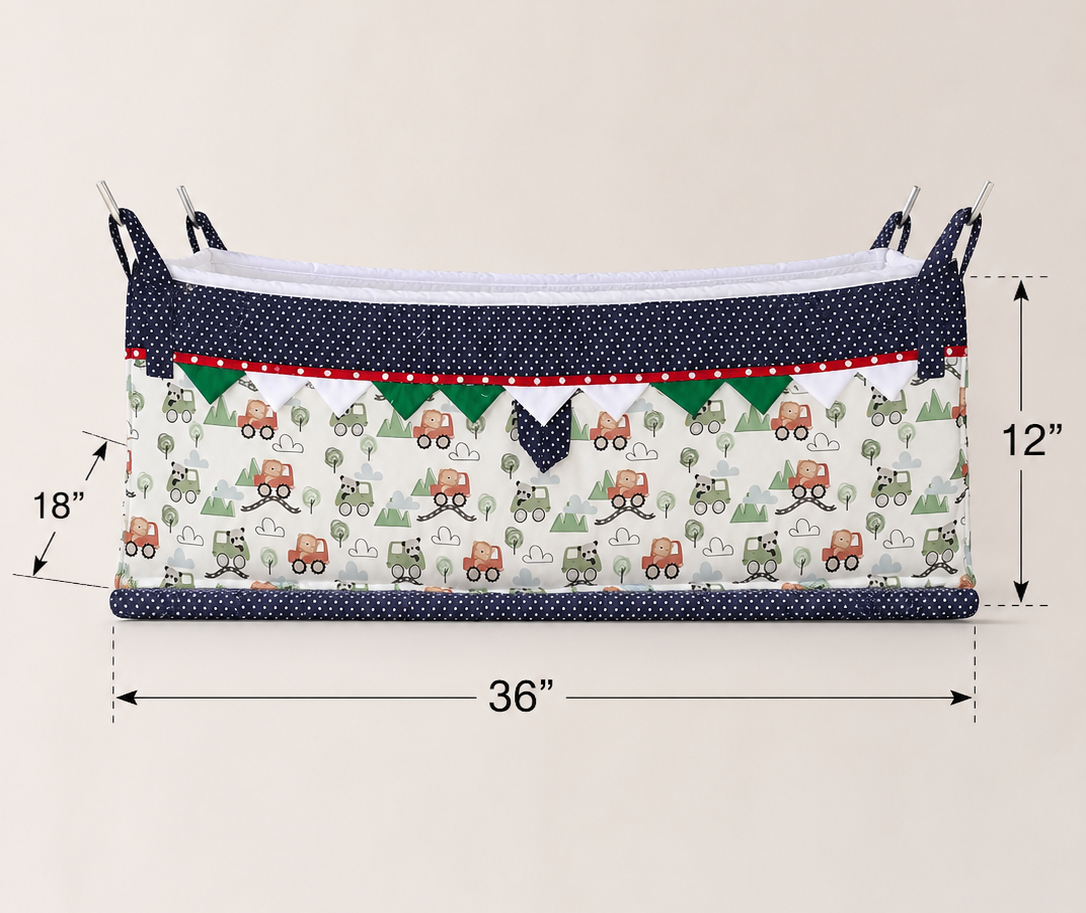 Premium Digital Print Cotton Baby Cradle (Paraniyu) with Steel Stand