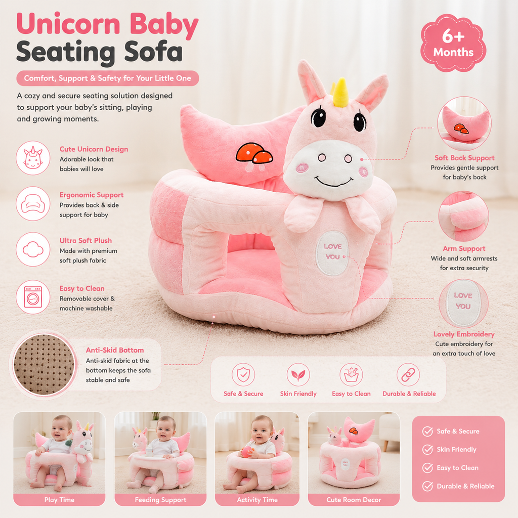 Premium Baby Seating Sofa – Comfort, Support & Security
