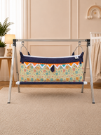 Premium Digital Print Cotton Baby Cradle (Paraniyu) with Steel Stand