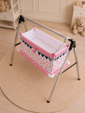 Premium Digital Print Cotton Baby Cradle (Paraniyu) with Steel Stand