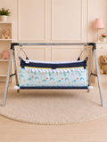 Premium Digital Print Cotton Baby Cradle (Paraniyu) with Steel Stand