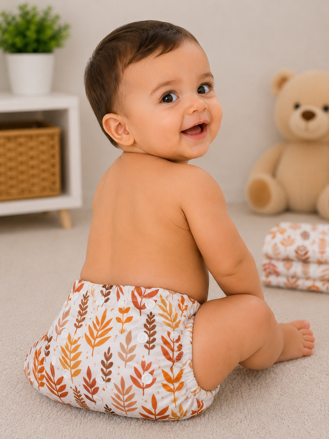 Sunnozy Premium All-in-One Reusable Baby Diaper